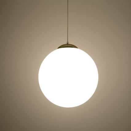 Lestenec na kablu TOYA 1xE27/60W/230V premer 40 cm bela/zlata