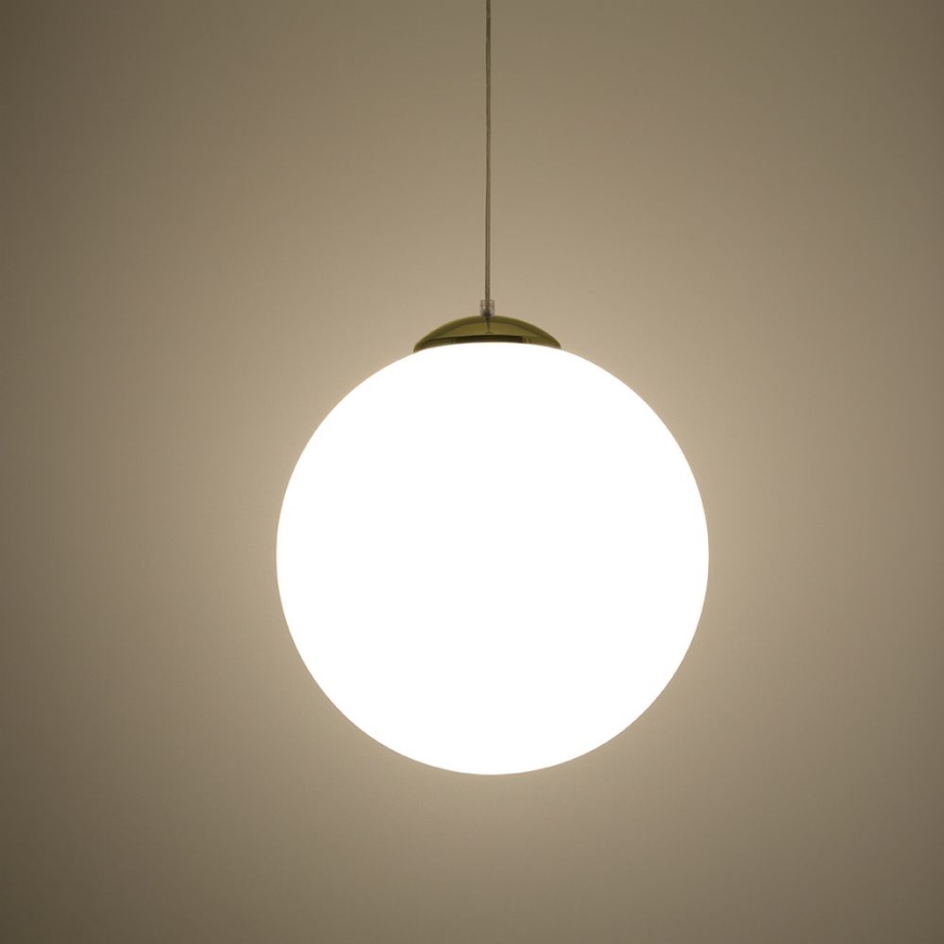Lestenec na kablu TOYA 1xE27/60W/230V premer 40 cm bela/zlata