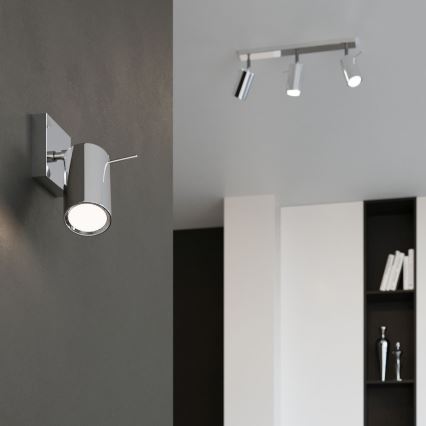 Stenski reflektor RING 1xGU10/10W/230V