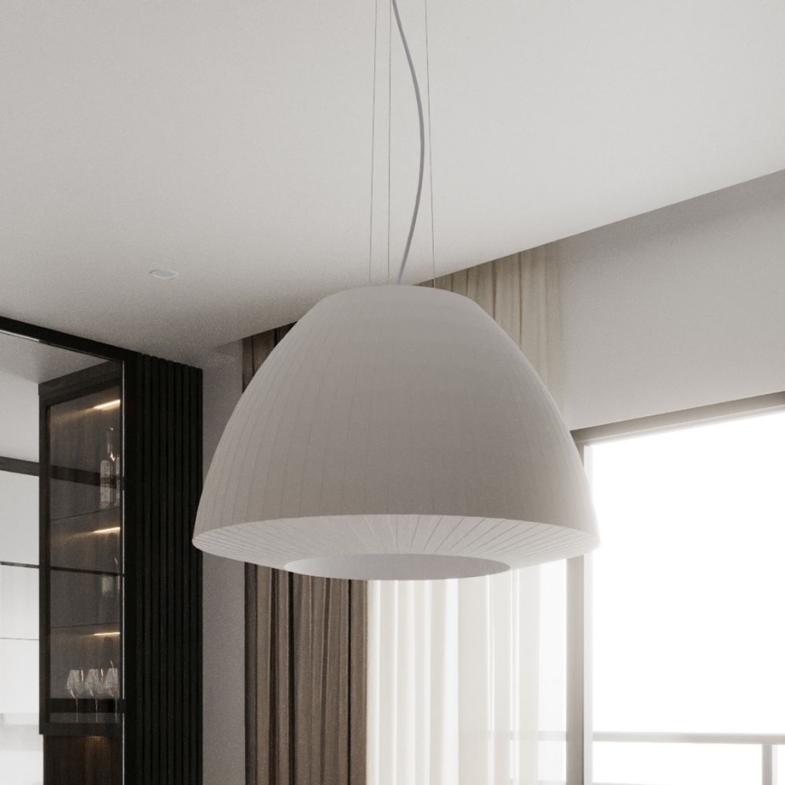 Lestenec na vrvici BELLA 3xE27/60W/230V pr. 60 cm bel