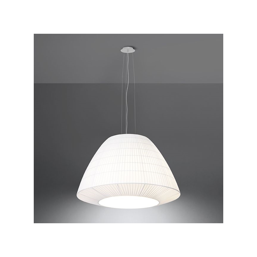 Lestenec na vrvici BELLA 3xE27/60W/230V pr. 60 cm bel