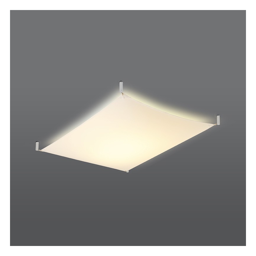LED stropna svetilka LUNA 2xG13/8,5W/230V 80x105 cm bela