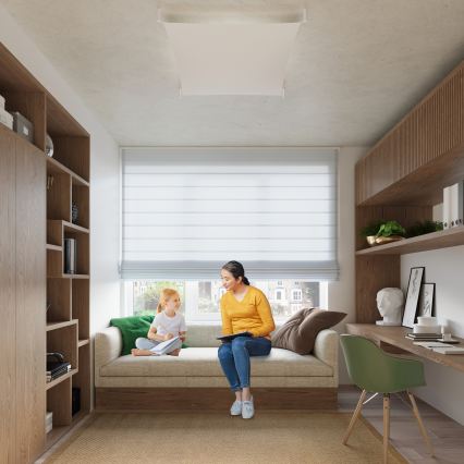 LED stropna svetilka LUNA 2xG13/8,5W/230V 80x105 cm bela