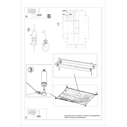 LED stropna svetilka LUNA 2xG13/8,5W/230V 8x10,5 cm bela