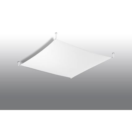 LED stropna svetilka LUNA 4xG13/8,5W/230V 105x105 cm bela