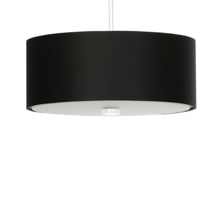 Lestenec na vrvici SKALA 3xE27/60W/230V pr. 30 cm črna