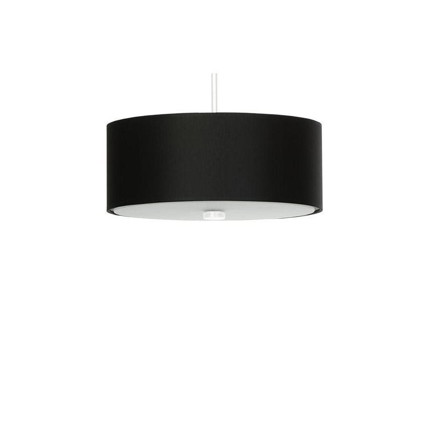 Lestenec na vrvici SKALA 3xE27/60W/230V pr. 30 cm črna