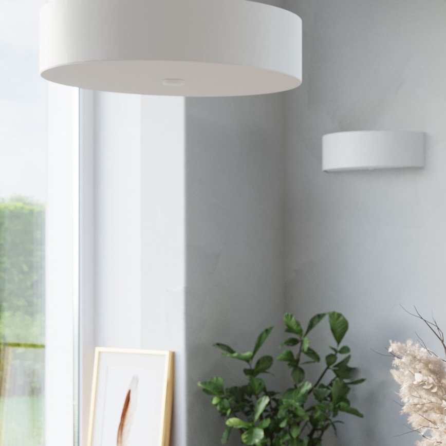 Stropna svetilka SKALA 3xE27/60W/230V pr. 30 cm bela