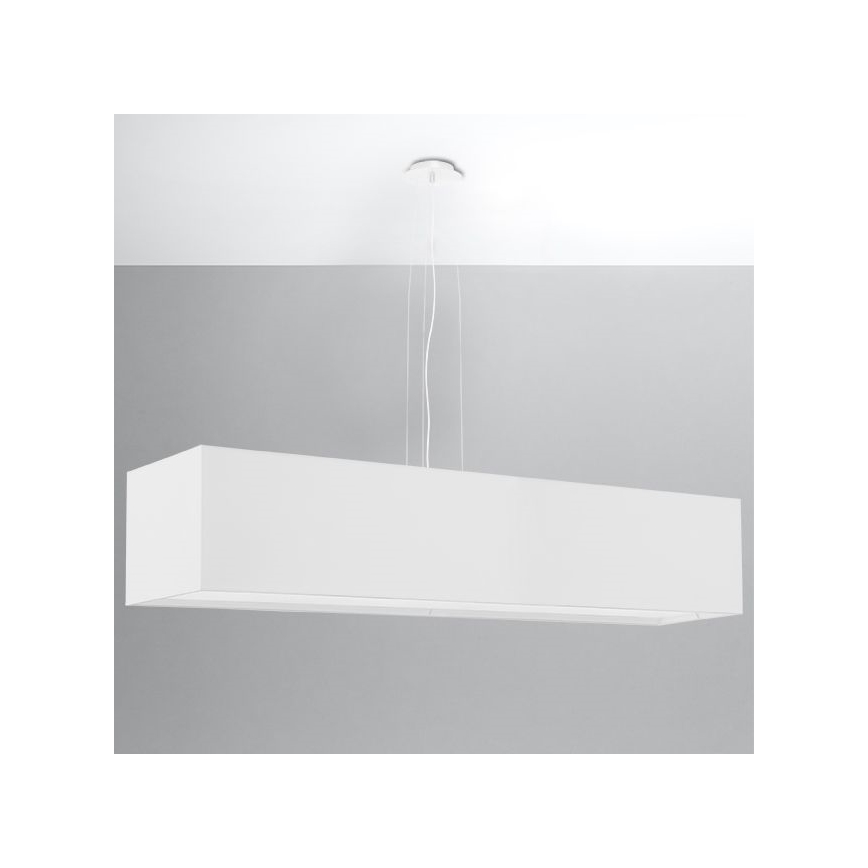 Lestenec na vrvici SANTA 5xE27/60W/230V 120 cm bel