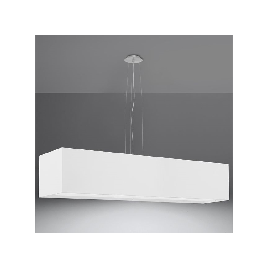 Lestenec na vrvici SANTA 5xE27/60W/230V 120 cm bel
