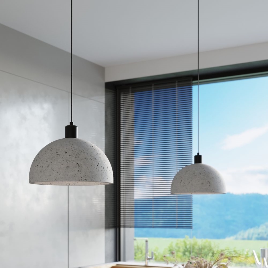 Lestenec na vrvici PABLITO 1xE27/60W/230V beton