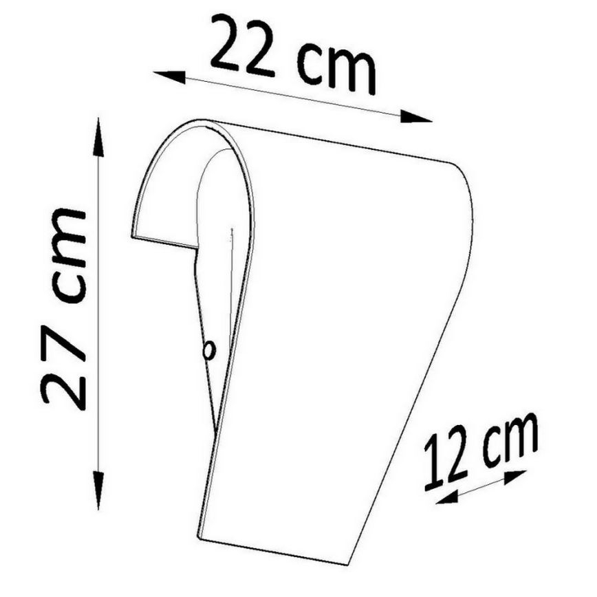 Stenska svetilka CLINO 1xE27/46W/230V