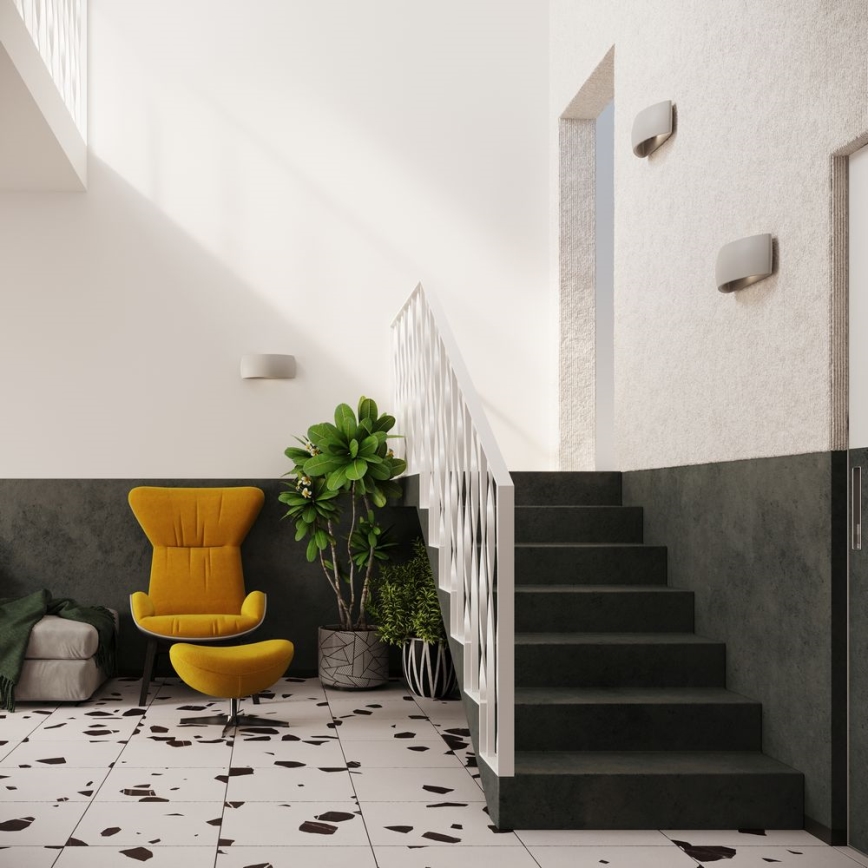 Stenska svetilka PONTIUS 1xG9/40W/230V siva