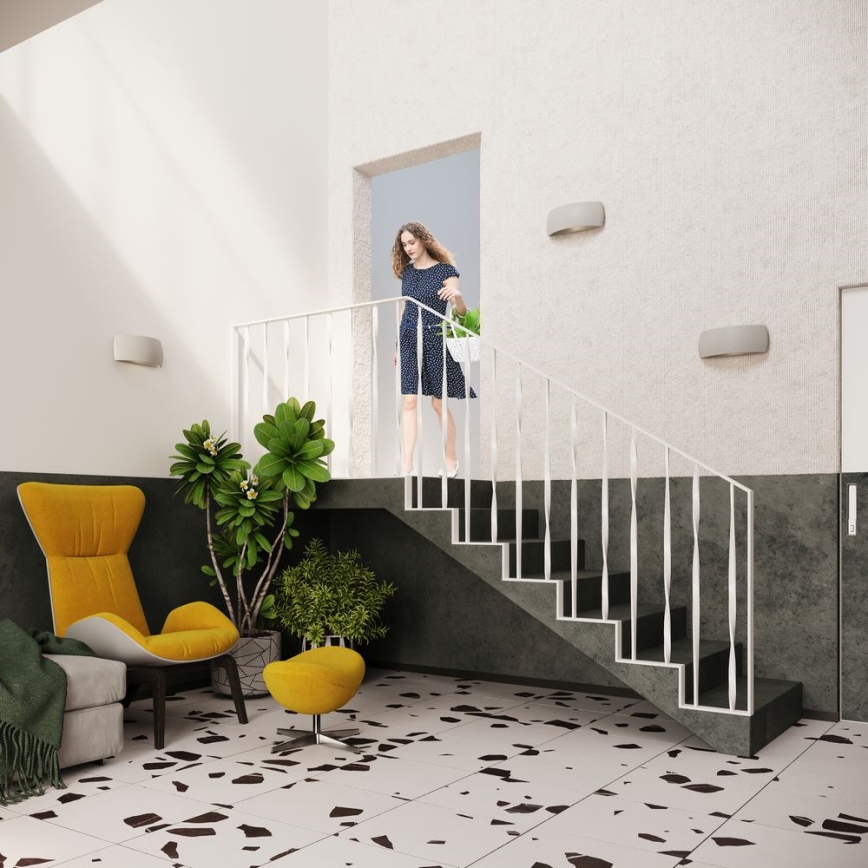 Stenska svetilka PONTIUS 1xG9/40W/230V siva