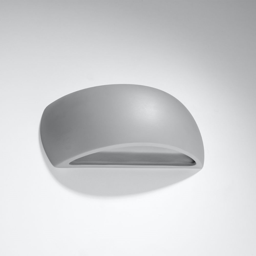 Stenska svetilka PONTIUS 1xG9/40W/230V siva