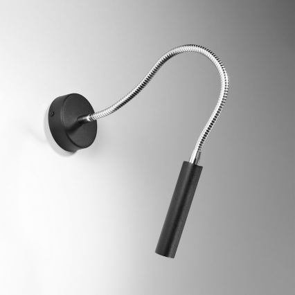 Fleksibilna mala svetilka AXIL 1xG9/12W/230V črna