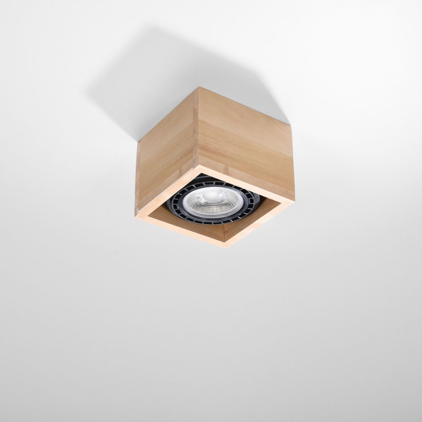 Stropna svetilka QUATRO AR111 1xGU10/40W/230V bukev