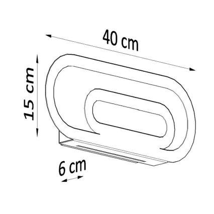 Stenska svetilka SACCON 2xG9/40W/230V