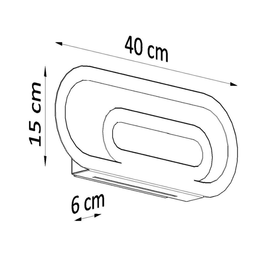 Stenska svetilka SACCON 2xG9/40W/230V