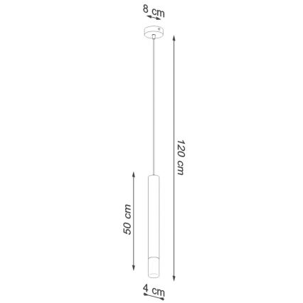 Lestenec na vrvici VIZIER 1xG9/12W/230V bela