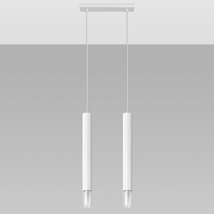 Lestenec na vrvici VIZIER 2xG9/40W/230V bela