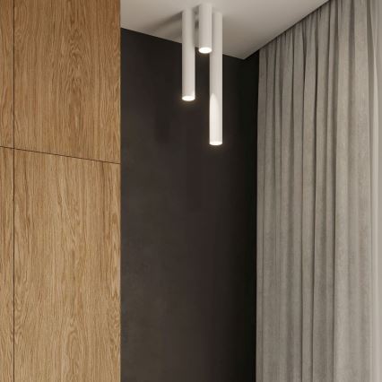 Reflektor LAGOS 1xGU10/10W/230V 10 cm bela