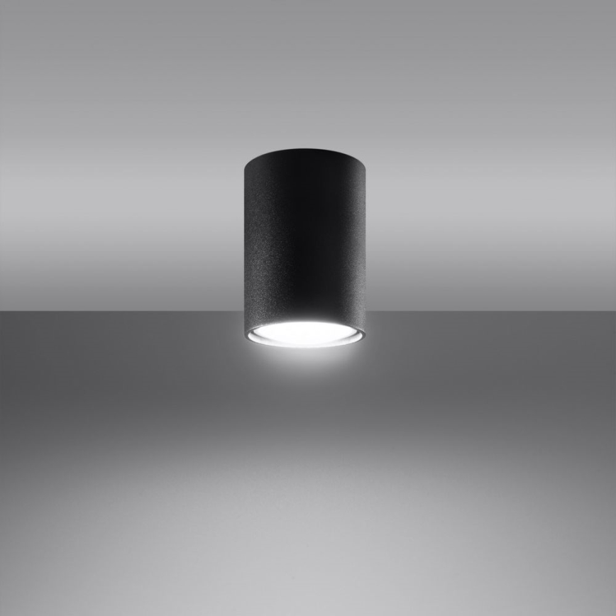 Reflektor LAGOS 1xGU10/10W/230V 10 cm črna
