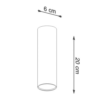 Reflektor LAGOS 1xGU10/10W/230V 20 cm črna