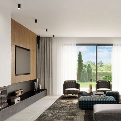 Reflektor LAGOS 1xGU10/10W/230V 40 cm črna