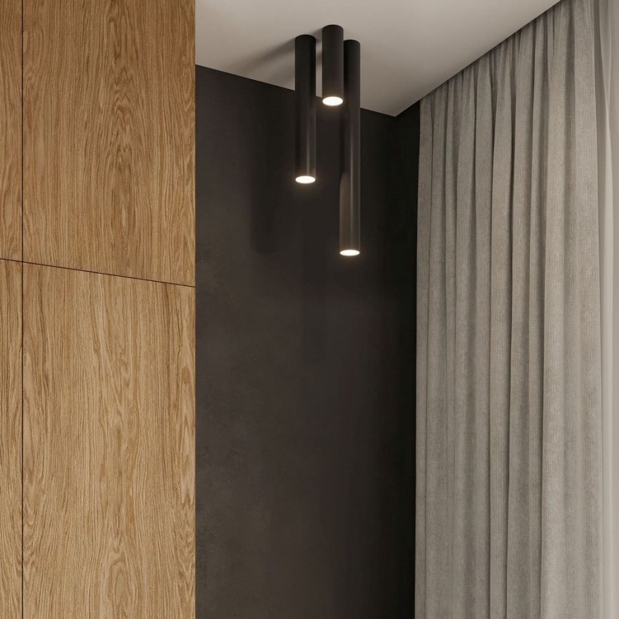 Reflektor LAGOS 1xGU10/10W/230V 40 cm črna
