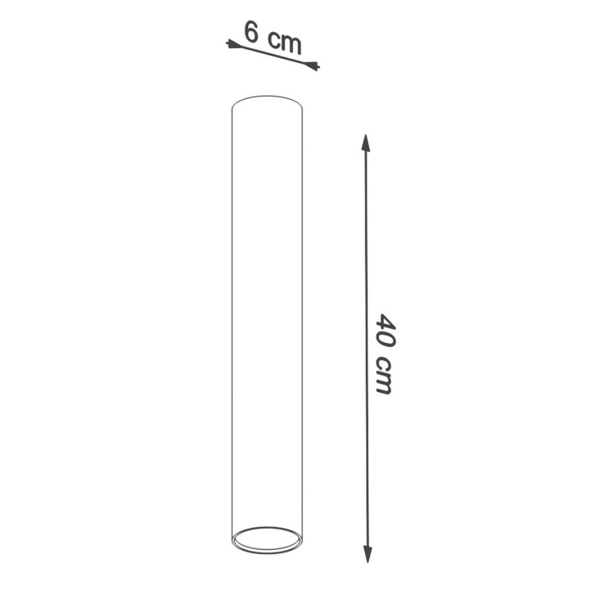 Reflektor LAGOS 1xGU10/10W/230V 40 cm črna