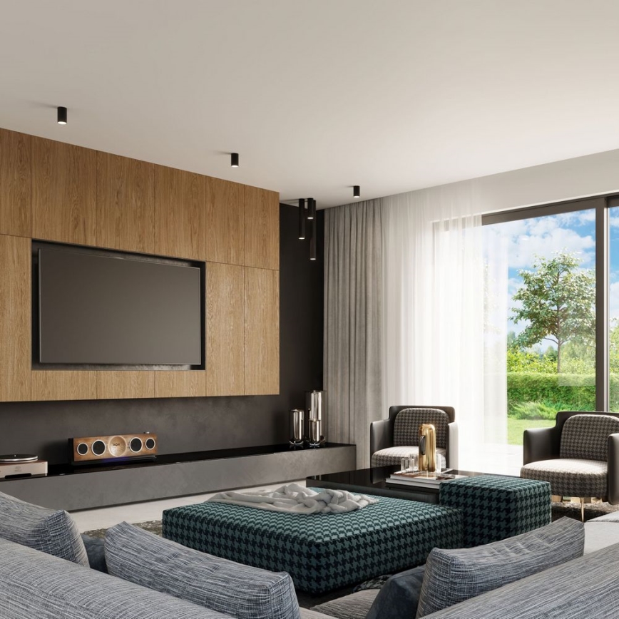Reflektor LAGOS 1xGU10/10W/230V 60 cm črna