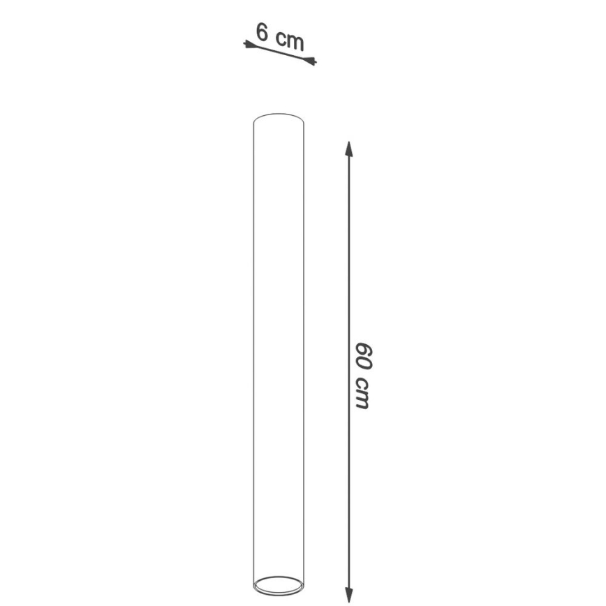 Reflektor LAGOS 1xGU10/10W/230V 60 cm črna