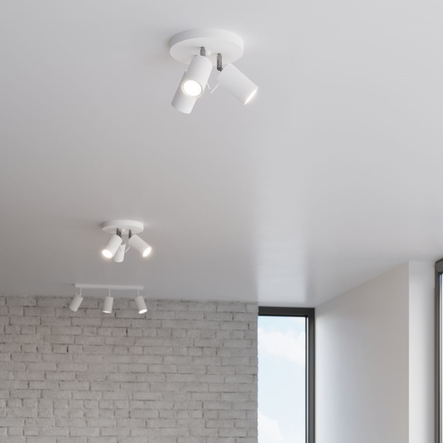 Reflektor RING 3xGU10/10W/230V bela