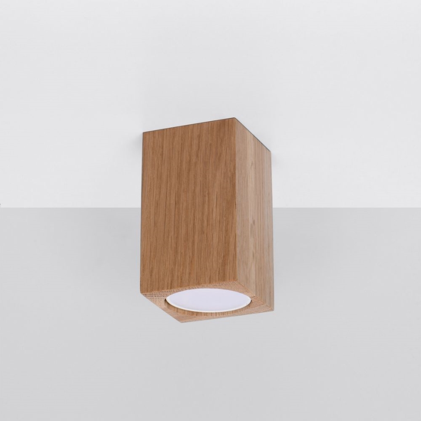 Reflektor KEKE 1xGU10/40W/230V 10 cm hrast