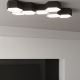 Stropna svetilka SUNDE 2xE27/60W/230V 15,5 cm črna