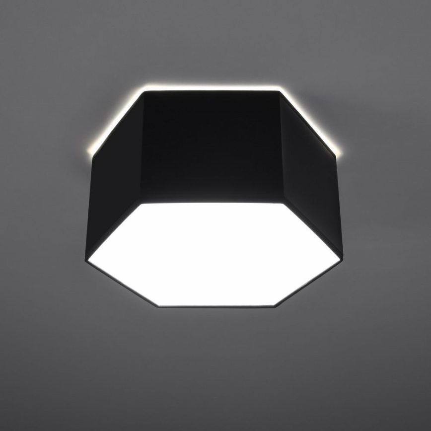 Stropna svetilka SUNDE 2xE27/60W/230V 15,5 cm črna