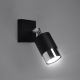 Stenski reflektor NERO 1xGU10/40W/230V črna/sijajni krom