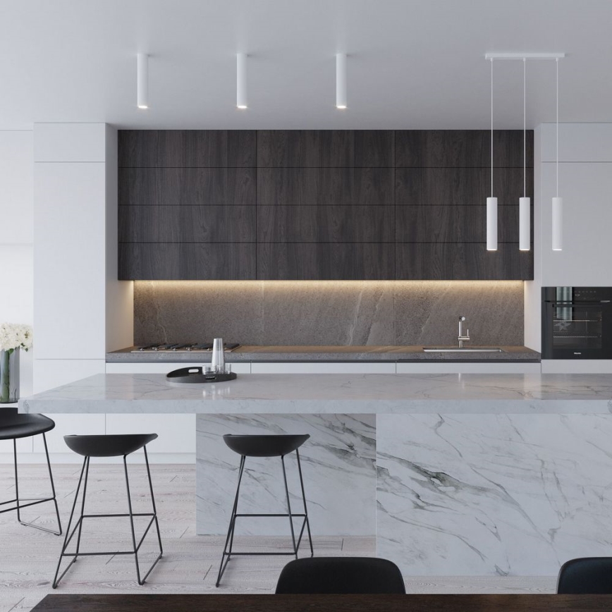 Lestenec na vrvici LAGOS 3xGU10/10W/230V bela