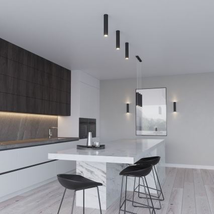 Lestenec na vrvici LAGOS 3xGU10/10W/230V črna