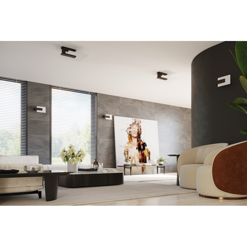 Stropna svetilka LAPPO 2xE27/15W/230V wenge