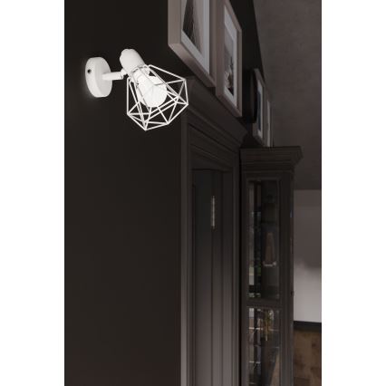 Stenski reflektor ARTEMIS 1xE14/40W/230V bela