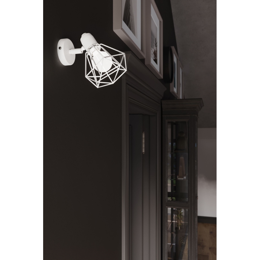 Stenski reflektor ARTEMIS 1xE14/40W/230V bela
