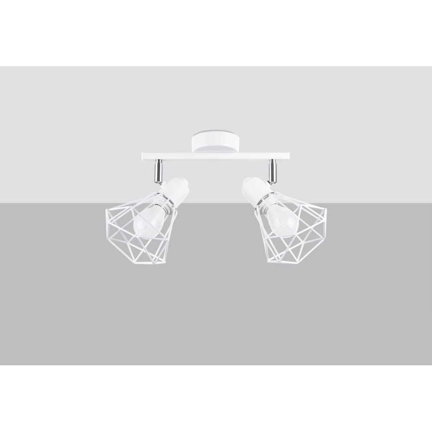 Reflektor ARTEMIS 2xE14/40W/230V bela