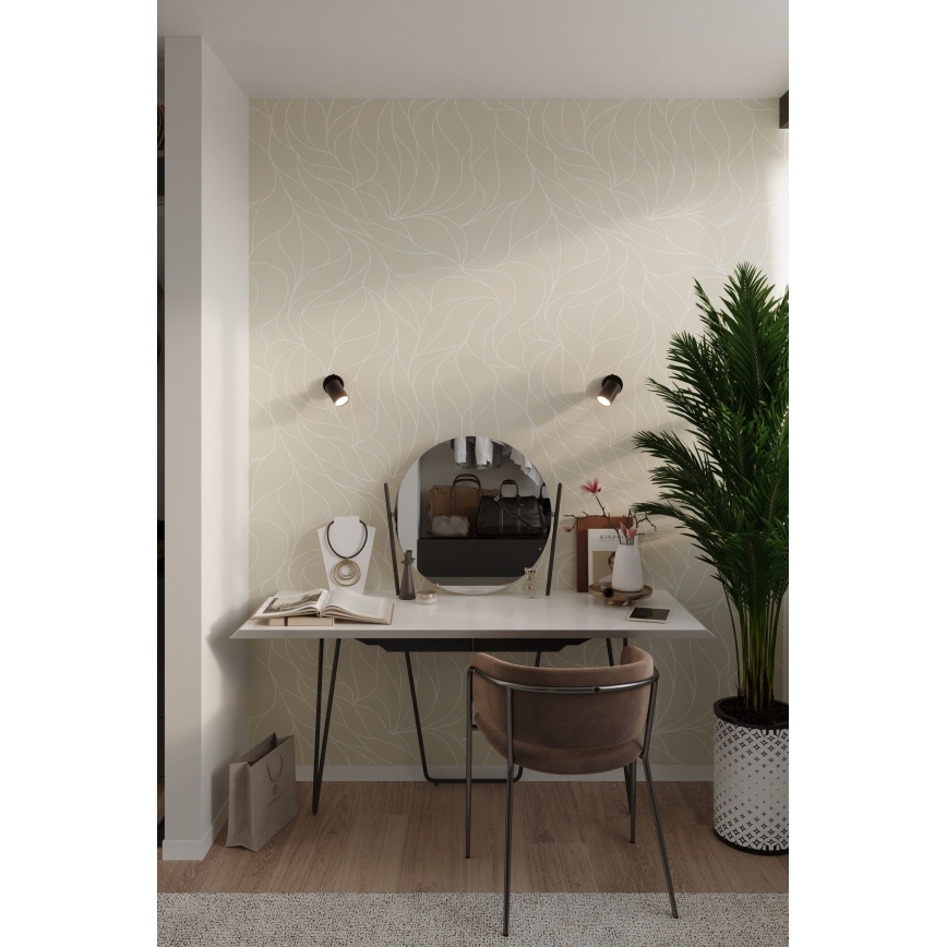 Stenski reflektor LEMMI 1xGU10/40W/230V črna