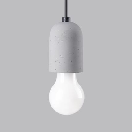 Lestenec na vrvici NESO 1xE27/15W/230V pajek beton