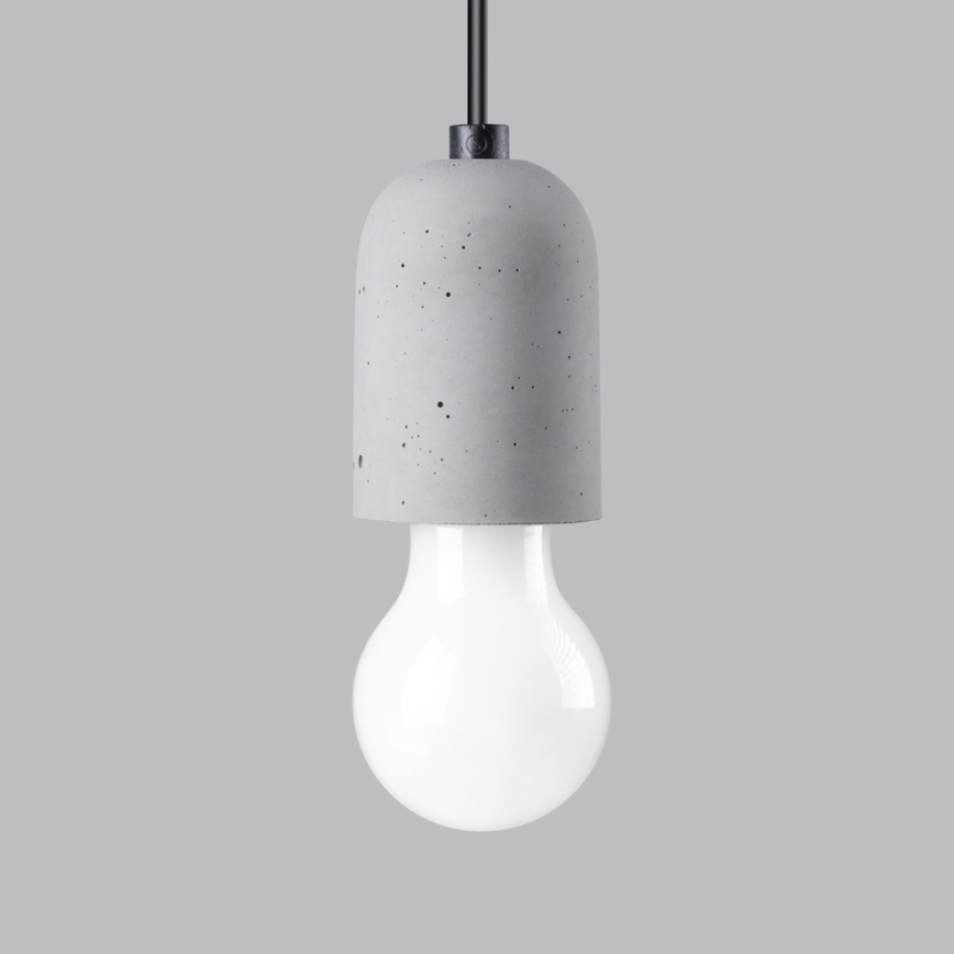 Lestenec na vrvici NESO 1xE27/15W/230V pajek beton