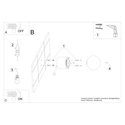 Stenski reflektor BOOMO 1xG9/8W/230V bukev