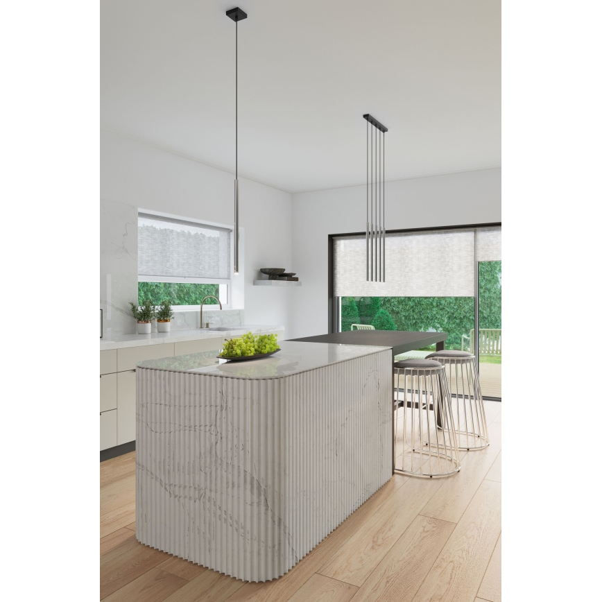 Lestenec na vrvici PASTELO 1xG9/8W/230V sijajni krom