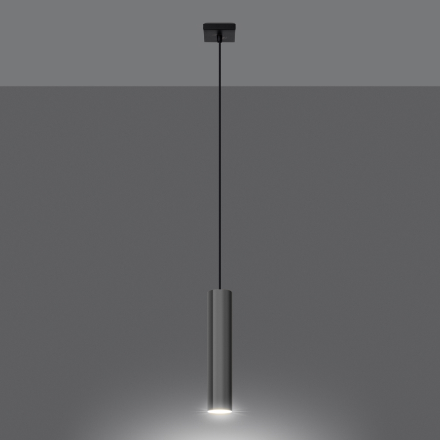 Lestenec na vrvici LAGOS 1xGU10/10W/230V sijajni krom